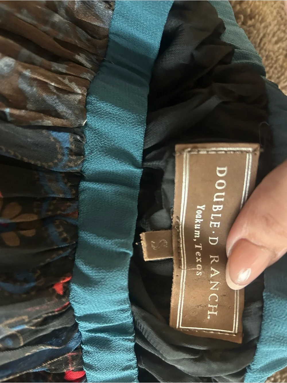 Double D ranch skirt size small